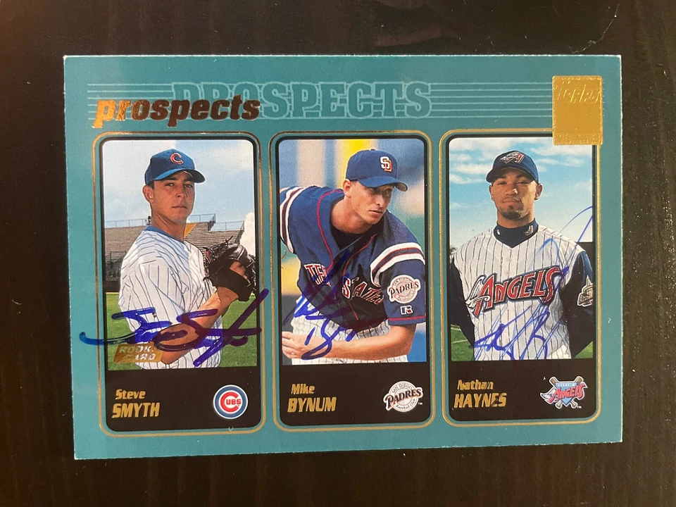 2001 Topps #729 Steve Smyth, Mike Bynum, & Nathan Haynes Signed Card by 3 - Image 1 of 1