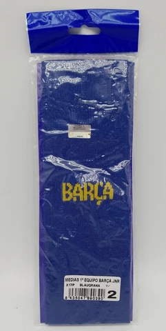 FCB Barcelona Barca Soccer Blue Yellow Socks Made in Spain Size 2 Kids Cover