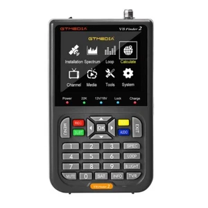 GTMEDIA V8 Finder2 HD FTA Satellite DVB-S2/S2X Sat Signal Finder Meter 3.5" LCD - Picture 1 of 21