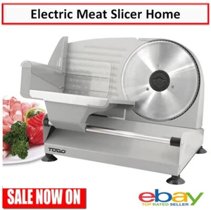 Deli Meat Slicer Home Benchtop Kitchen Bread Cheese Vegetable Slicer Slicing - Picture 1 of 9