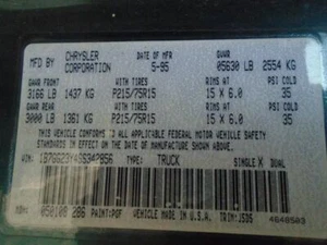 Driver Left Front Spindle/Knuckle Rear Wheel ABS Fits 91-96 DAKOTA 1687866 - Picture 1 of 12