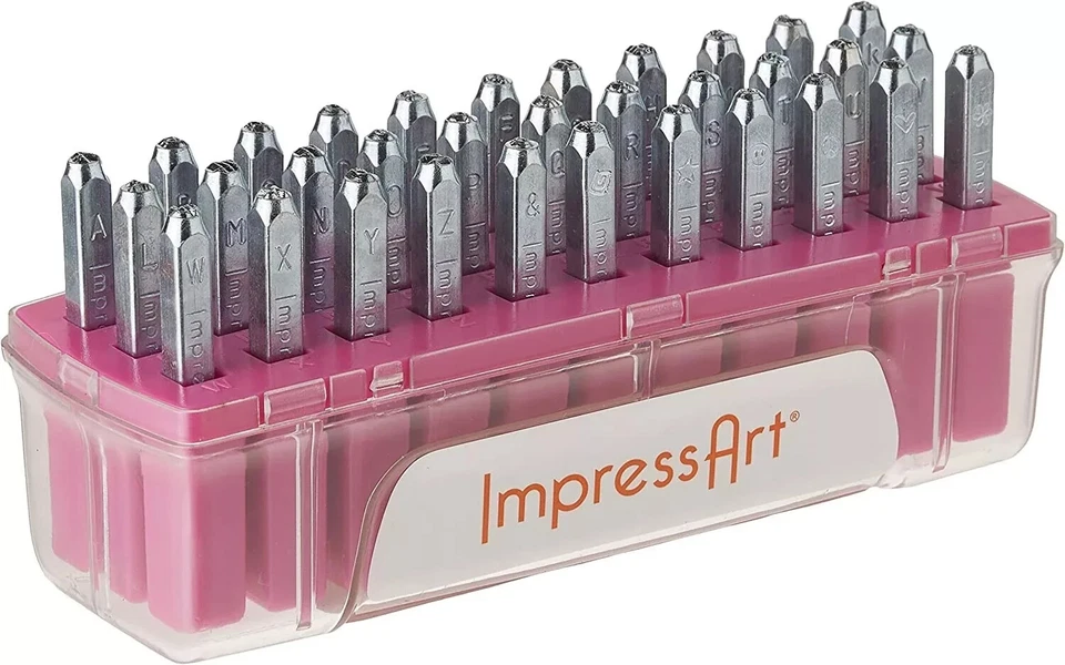 Juego de estampillas metálicas con letras minúsculas ImpressArt Bridgette 33 piezas # SC1215A-3 MM Foto 1 de 1