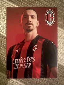 Zlatan Ibrahimovic AC Milan Mediolan Karta z autografem - Zdjęcie 1 z 2
