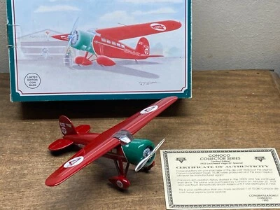 Conoco Collector Series #8 1932 Lockheed Vega 5C Special Airplane Bank - Image 1 of 4
