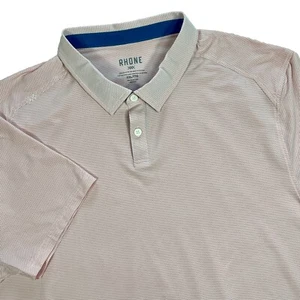 Rhone Commuter Micro Dot Performance Stretch Short Sleeve Polo Shirt XXL* - Picture 1 of 11
