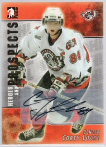 * 2004-05 ITG Heroes and Prospects Autographs #A-CL - COREY LOCKE - Picture 1 of 2