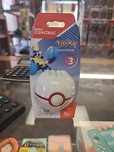 Mega Construx Pokemon 3 Crabrawler 33 piezas Juego de Constructores Nuevo Pokeball - Imagen 1 de 2
