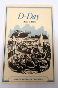 Vtg Longines Symphonette Society D-Day Great American Triumphs Pamphlet - Imagen 1 de 5