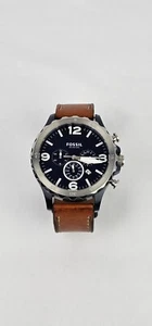 Fossil Armbanduhr Herren Nate JR1504 Chronograph 10ATM Quartz Edelstahl Leder - Bild 1 von 6