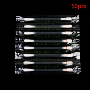 50pcs Vitamin E Oil Swabs Stick VE Cotton Swab Protect Lip Gum Anti-dry Moist FT - Picture 1 of 9