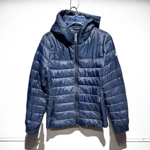 🌻Hollister gefütterte Damenjacke blau mit Kapuze und durchgehendem Reißverschluss Größe Medium. - Bild 1 von 8