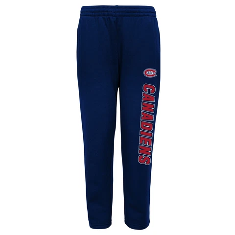 Outerstuff Montreal Canadiens NHL Boys Youth (8-20) Post Game Fleece Pant, Blue Cover