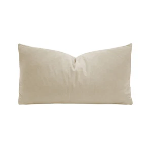 Bambury Decorative Velvet Rectangle Cushion Stone 45 x 45cm Home Decor - Picture 1 of 2
