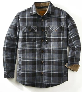 Venado Quilt Lined Brushed Flannel Shirt Jacket - Picture 1 of 6