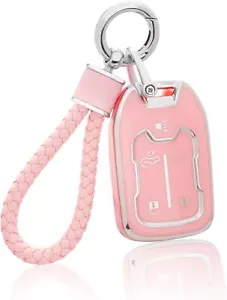 for GMC Key Fob Cover with Keychain, Pink Key Case Fit for 2019 2020 2021 2022 - Bild 1 von 176