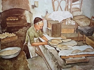 Baker Old City Jerusalem Gordon Wetmore Promise Land Print to Frame Vintage - Bild 1 von 3