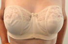 &quot;I OWE IT ALL TO GODDESS&quot; VINTAGE SEXY BEIGE BONED SUPPORT STRAPLESS BRA 40B EVC
