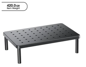 Computer Monitor Laptop Riser Desktop Organizer Space Saver Adjustable Height - Afbeelding 1 van 7