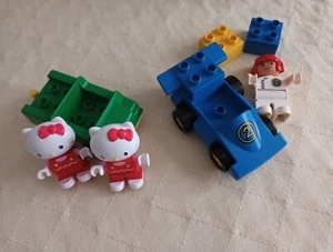 LEGO Duplo,  2 ältere Sets, Rennauto mit Pilot  und Hello Kitty, sehr selten . - Bild 1 von 4