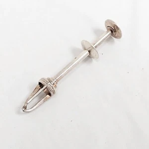 RARE AKSEL HOLMSEN Norway High Quality Silver Mechanical Sugar Olives Tongs Claw - Picture 1 of 9