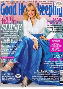Good Housekeeping Magazine January 2022 100th Anniversary Twiggy - Picture 1 of 2