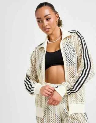 adidas Originals Summer Glow Crochet Firebird Track Top KC0749 - Image 1 of 4