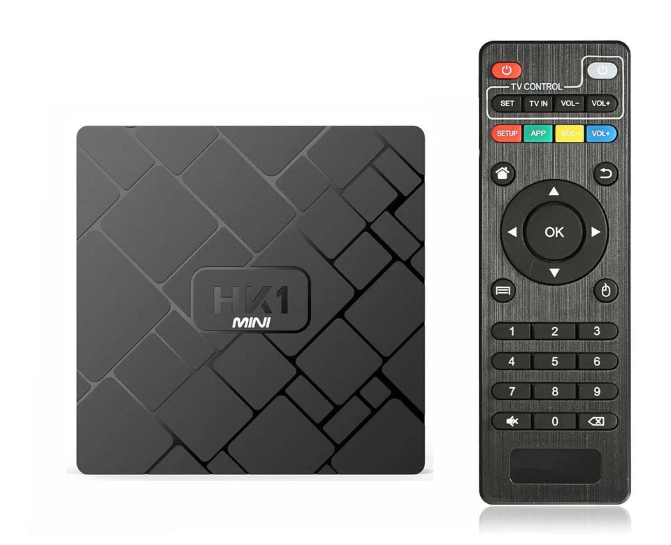 HK1 Mini Android 9.0 Smart TV Box Quad Core 2GB RAM 16GB ROM HD 4K Media Player - Bild 1 von 4