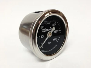 Marshall 1.5" Liquid Filled OIl Pressure, Fuel Pressure Gauge, MS00060 - Bild 1 von 3