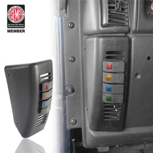 A-Pillar Light Switch Pod Panel w/4x Rocker Switches For Jeep Wrangler TJ 97-06 - Picture 1 of 10
