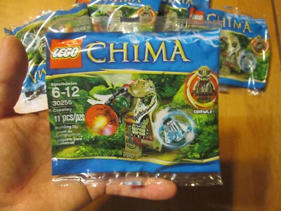 LEGO LEGENDS OF CHIMA CRAWLEY Alligator Minifigure 30255 NEW POLYBAG AUTHENTIC - Image 1 of 4
