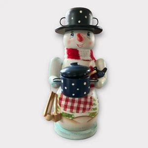 Sigro aus Falkenstein Schneemann Räuchermann aus Deutschland 7 x 3,5 cm groß unbenutzt - Bild 1 von 6
