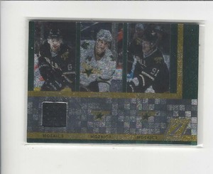 2010-11 Zenith Mozaics #7 Trevor Daley JERSEY w/ Jamie Benn/Brad Richards Stars