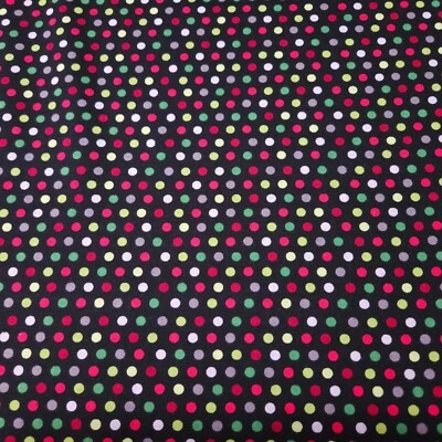 Holly Jollies BTY Victoria Hutto Quilting Treasures Christmas Polka Dots - Image 1 of 3