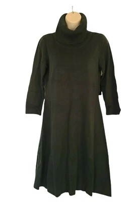 Vestido Suéter Black Label by Evan-Picono Manga Larga Verde Cazador T S Foto 1 de 4