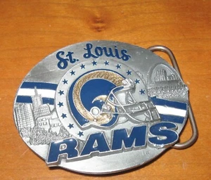 Hebilla de cinturón vintage NFL St. Louis Rams 1995 Siskiyou edición limitada n.º 5182 hecho en EE. UU. - Imagen 1 de 8