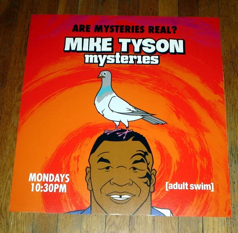 MIKE TYSON MYSTERIES ADULT SWIM SUBWAY POSTER 21X21 INCHES BOXING 2014 Cover