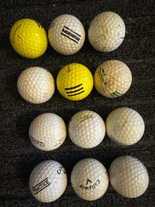 1 Dozen Miscellaneous Practice Range Golf Balls - Picture 1 of 1