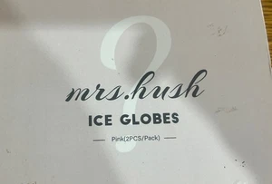 Globos de hielo de cristal de belleza para tratamientos faciales, paquete de 2 bolas enrollables faciales rosas, nuevos - Imagen 1 de 5