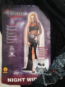 The Convenant Night Widow Vampire Sexy Goth Outfit with rubber belt & Chocker - Picture 1 of 8