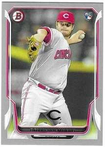 David Holmberg 2014 BOWMAN BASEBALL ROOKIE CARD #218 Reds RC SILVER Border 75/75 - Picture 1 of 2