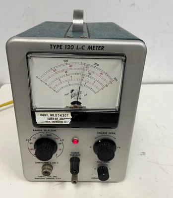Caja probadora de capacitancia de inductancia tipo 130 L-C Tektronix de colección #9S Foto 1 de 4