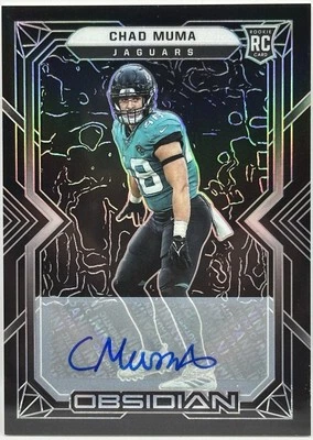 2022 Panini Obsidian Rookies Auto /199 Chad Muma #196 Auto RC JAX - Image 1 of 2