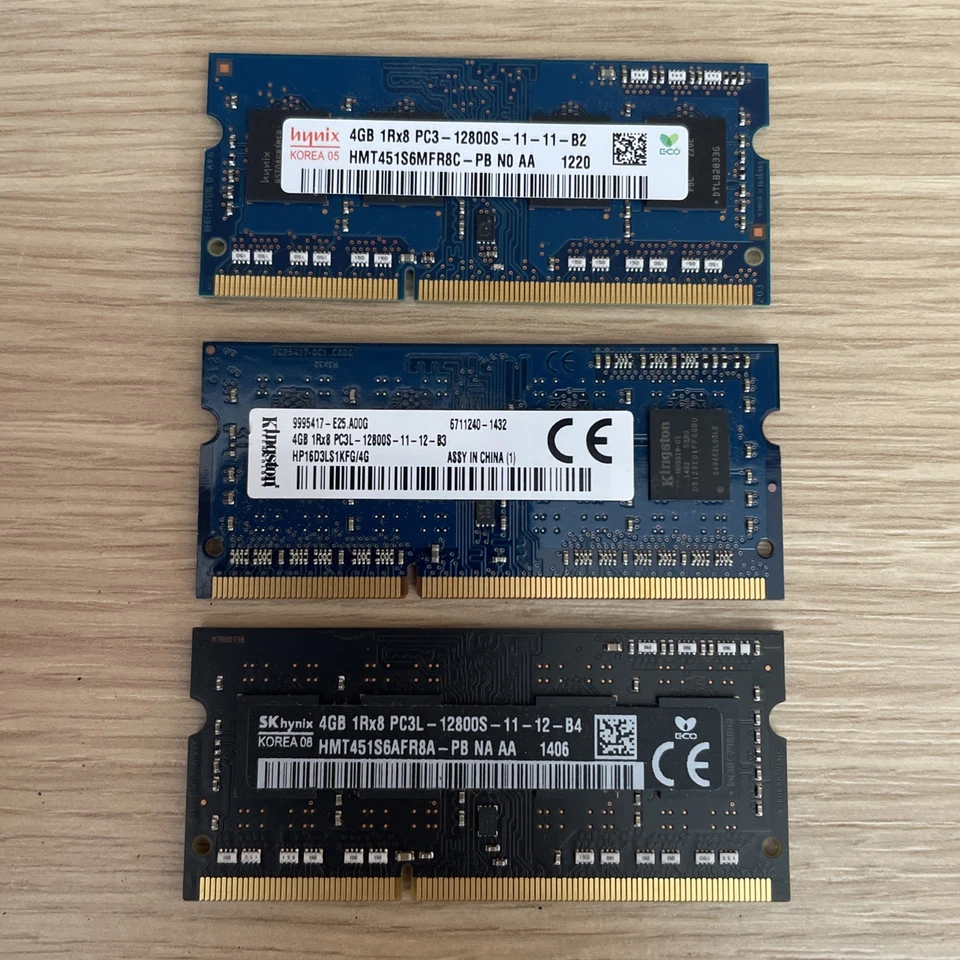 Memoria RAM Hynix  12GB DDR3 1Rx8PC3L 12800S 4gb x 3 - Immagine 1 di 1
