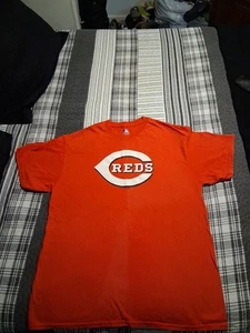 Cincinnati Reds Shirt Mens Large Red Short Sleeve MLB Genuine Merchandise - Picture 1 of 4
