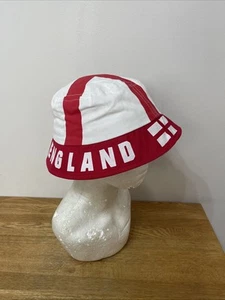 Inglaterra Sombrero Cubo Algodón Rojo y Blanco ¡Envío Gratis! - Imagen 1 de 7