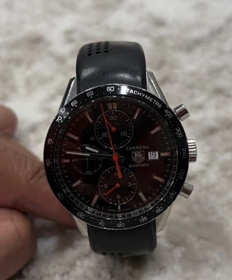 Cronógrafo automático Tag Heuer Carrera calibre; negro; CV2014-2; usado Foto 1 de 4