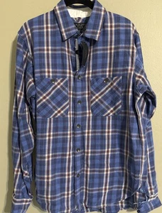 RAG & BONE ENGINEERED JAPANESE PLAID JACK SHIRT - BLUE PLAID Small $395 - Picture 1 of 7