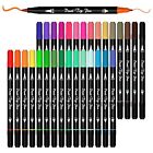 Dual Tip Brush Pens Art Markers 30Colors Fine and Brush Dual Tip Calligraphy Set