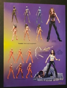 BUFFY TVS Cordelia/Fe Cera Esculpida Figura Página de Vista Previa ~ Revista IMPRESIÓN ANUNCIO 2001 - Imagen 1 de 1