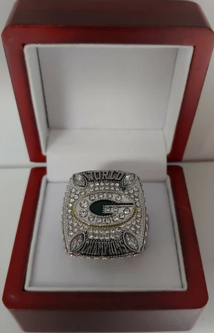 Aaron Rodgers -2010 Green Bay Packers Super Bowl Silver Color Ring W Display Box Cover